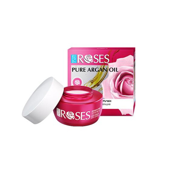 Roses Denní krém proti vráskám s arganovým a růžovým olejem 50ml