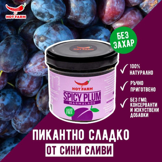Hot Farm Pikantní švestkový džem 120g