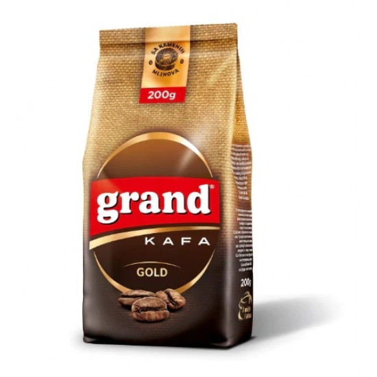 Grand kafa GOLD směs pražené a mleté ​​kávy 200g