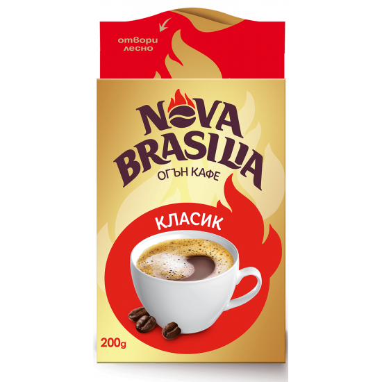 Nova Brasilia mletá káva klasická 200g
