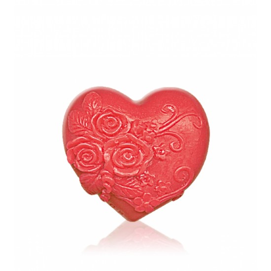 Glycerinové mýdlo: HEART IN LOVE – červené 65 g