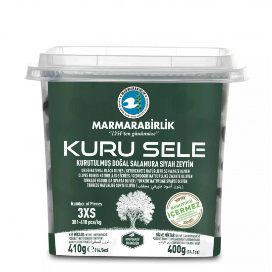 Marmarabirlik Přírodní černé olivy sušené (3XS) 400g