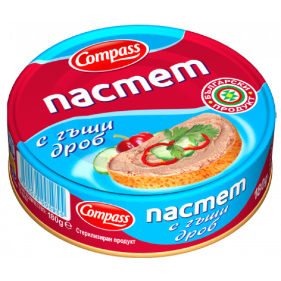 Compass Paštika z husích jater 180g Compass Paštika z husích jater 180g