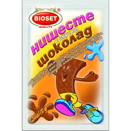 Bioset Čokoládový pudinkový prášek 60g Bioset Čokoládový pudinkový prášek 60g