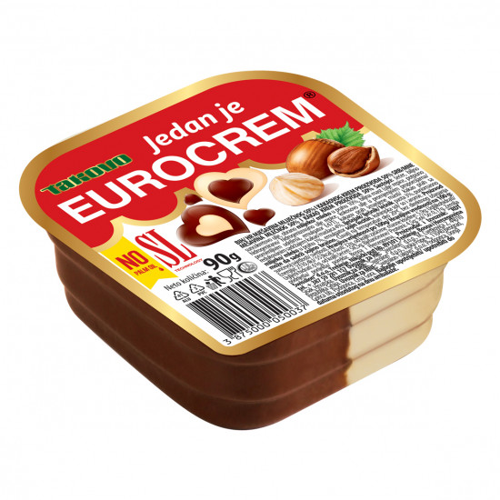 Kakaový a lískooříškový krém Eurocrem 90g