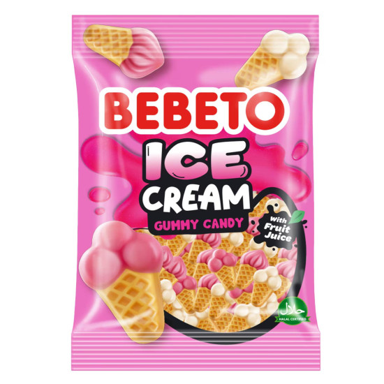 Bebeto Ice Cream želatinové bonbóny 80g