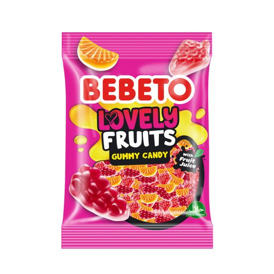 Bebeto Lovely Fruits želé bonbóny 80g