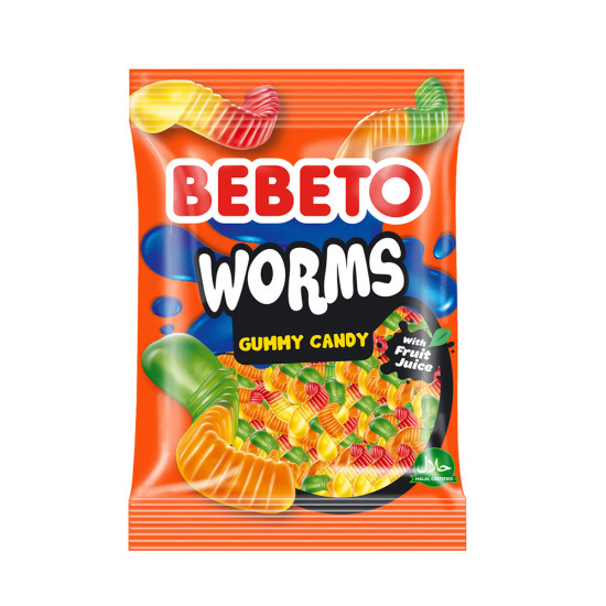 Bebeto Worms želé bonbóny 80g