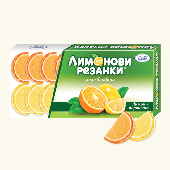 Želé plátky citron a pomeranč ZZ 180g