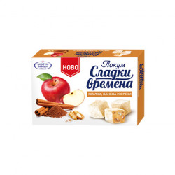 Lokum s jablky, skořicí a vlašskými ořechy Sladki vremena 140g