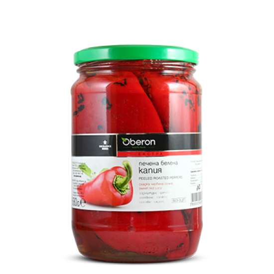 Oberon Pečená loupaná kapie (paprika) 680g